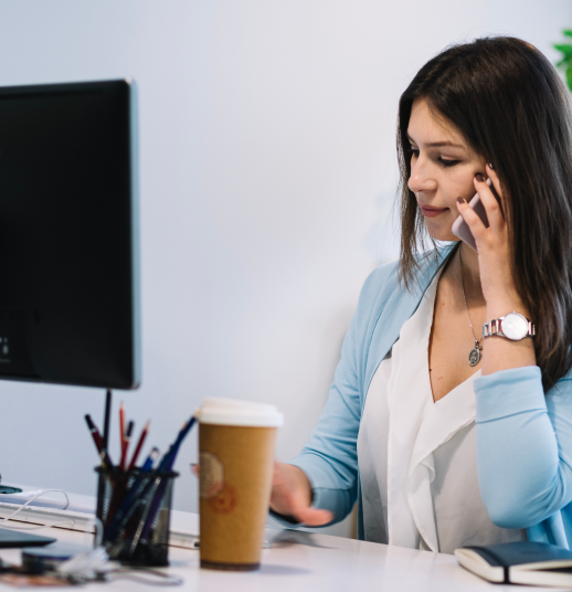 Girl on Call at Office